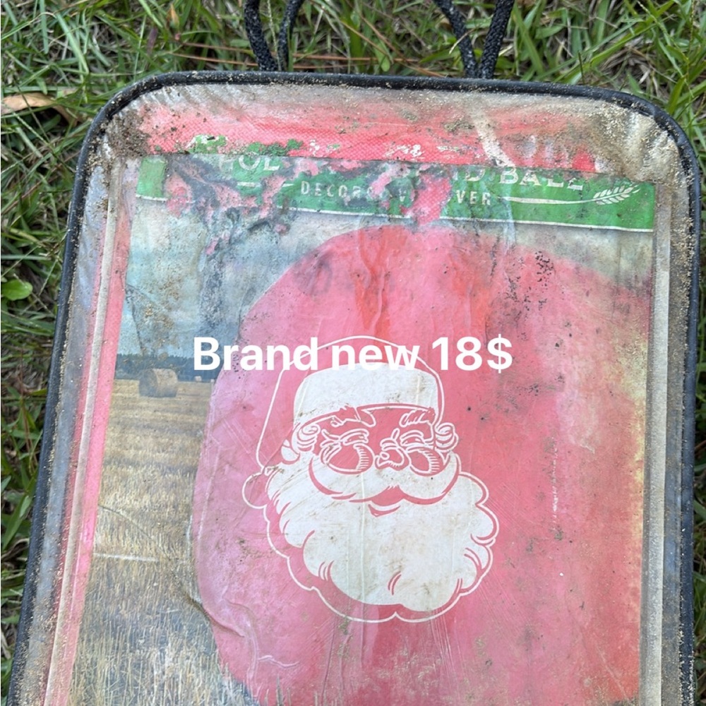 Santa Claus Decorative outdoor hay bale cover